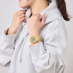Casio Vintage Digital ABL-100WEG-9ADF Bluetooth Gold Dial Stainless Steel Unisex Watch