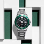Casio Diver's MDV-107D-3AVDF Analog Black Dial Stainless Steel Men's Watch
