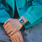 Casio Vintage Digital  A120WE-1A Multi-Function Black Dial 33.5mm Stainless Steel Unisex Watch