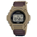 Casio Digital W-219HB-5AVDF Black Display Dial Cloth Strap Men's Watch
