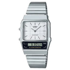 Casio Analog-Digital AQ-800E-7ADF White Dial Stainless Steel Unisex Watch