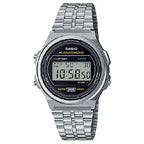 Casio Vintage Digital A171WE-1ADF Black Dial Stainless Steel Unisex Watch