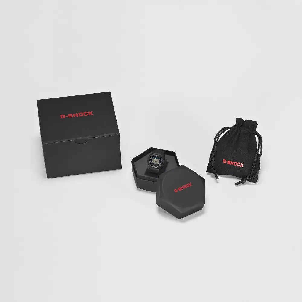Casio G Shock Digital "G-SHOCK Nano" Ring Watch DWN-5600-1JR Digital Dial Black Bio-Based Resin Strap Men's Watch