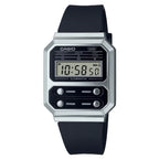 Casio Vintage Digital A100WEF-1ADF Black Dial Stainless Steel Unisex Watch