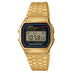 Casio Vintage Digital A159WGEA-1DF Black Dial Stainless Steel Unisex Watch